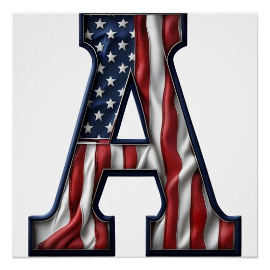 Amerikaanse vlag. perfect poster (Voorkant)