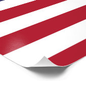 Amerikaanse vlag perfect poster (Hoek)