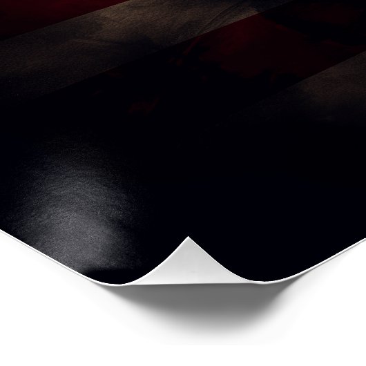 Amerikaanse vlag perfect poster (Hoek)