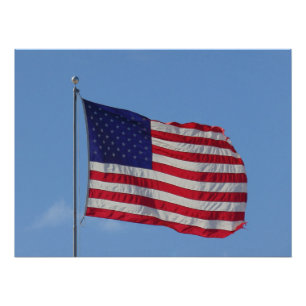 Amerikaanse vlag perfect poster