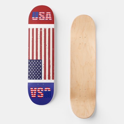 Amerikaanse vlag persoonlijk skateboard (Voorkant)