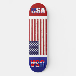 Amerikaanse vlag persoonlijk skateboard