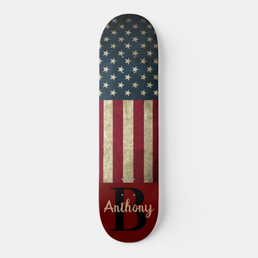 Amerikaanse vlag persoonlijk skateboard (Voorkant)
