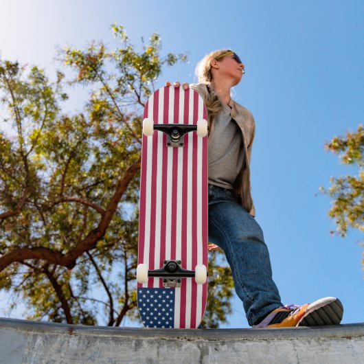 Amerikaanse vlag persoonlijk skateboard (Buiten 1)