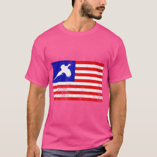 Amerikaanse vlag Pheasant Hunting T-shirt