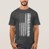 Amerikaanse vlag Piano Keys Pianist Player Music T-shirt (Voorkant)