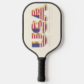 Amerikaanse vlag Pickleball Paddle (Achterkant)