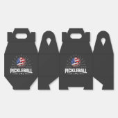 Amerikaanse Vlag Pickleball Speler Bedankdoosjes (Ongevouwen)