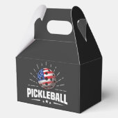 Amerikaanse Vlag Pickleball Speler Bedankdoosjes (Achterkant)