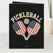 Amerikaanse vlag Pickleball Speler Kaart (Achterkant)