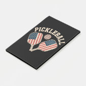 Amerikaanse vlag Pickleball Speler Post-it® Notes (Schuin)