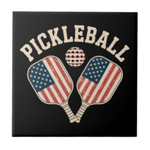 Amerikaanse vlag Pickleball-speler Tegeltje