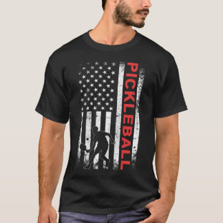Amerikaanse vlag Pickleball T-shirt