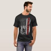 Amerikaanse vlag Pickleball T-shirt (Voorkant volledig)
