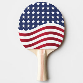 Amerikaanse Vlag Ping Pong Bat Tafeltennisbatje