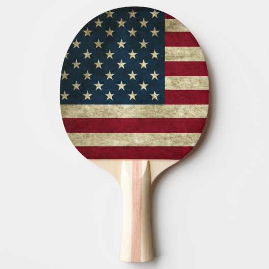 Amerikaanse vlag Ping Pong Paddle Tafeltennisbatje (Voorkant)