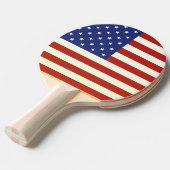 Amerikaanse VLAG Ping-Pong Paddle Tafeltennisbatje (Voorkant Gekanteld)