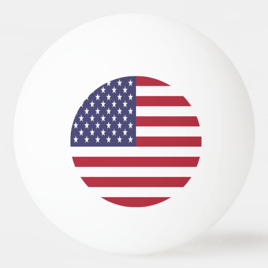 Amerikaanse vlag pingpongbal (Voorkant)