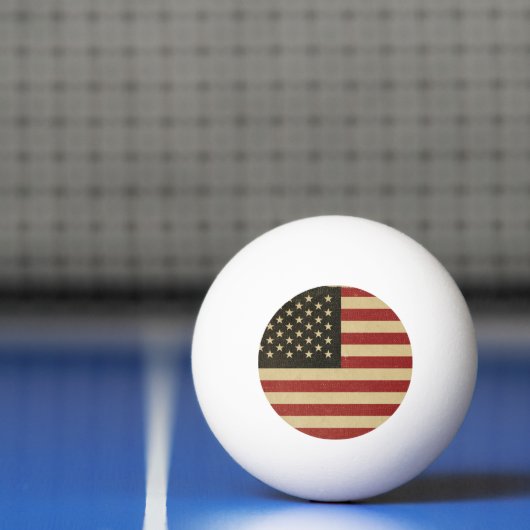 Amerikaanse vlag Pingpongbal (Net)