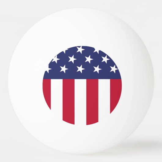 Amerikaanse vlag pingpongbal (Voorkant)