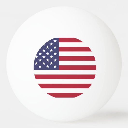 Amerikaanse vlag pingpongbal (Achterkant)