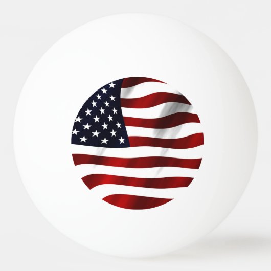 Amerikaanse vlag pingpongbal (Voorkant)