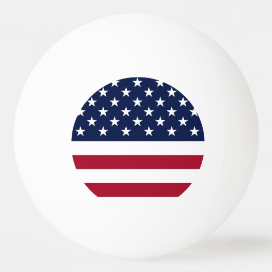 Amerikaanse vlag pingpongbal (Voorkant)