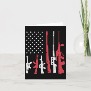 Amerikaanse vlag Pistolen Funny American Pride 4 j Kaart
