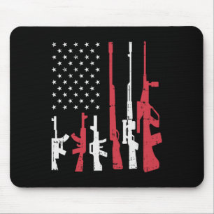 Amerikaanse vlag Pistolen Funny American Pride 4 j Muismat