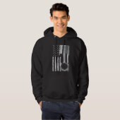 Amerikaanse Vlag Piston Spierauto 2 Hoodie (Voorkant volledig)