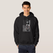 Amerikaanse Vlag Piston Spierauto 6 Hoodie (Voorkant volledig)