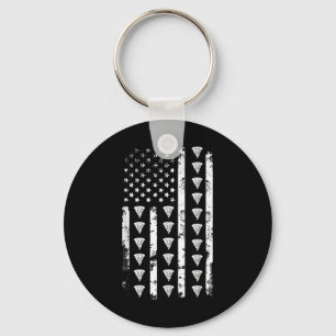 Amerikaanse Vlag Pizza Eten Usa Patriottisme Patri Sleutelhanger
