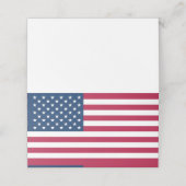 Amerikaanse vlag plaatskaartje (Buitenkant ongevouwen)