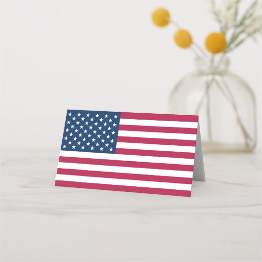 Amerikaanse vlag plaatskaartje (Voorkant)