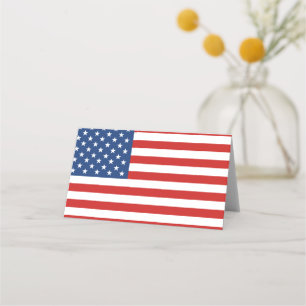 Amerikaanse vlag plaatskaartje