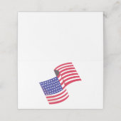 Amerikaanse vlag plaatskaartje (Buitenkant ongevouwen)