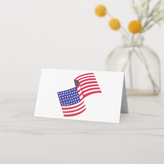 Amerikaanse vlag plaatskaartje (Voorkant)