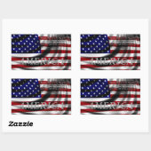 Amerikaanse vlag Pledge of Allegience Rechthoekige Sticker (Vel)