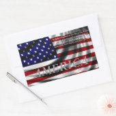 Amerikaanse vlag Pledge of Allegience Rechthoekige Sticker (Envelop)