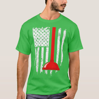  Amerikaanse vlag Plumber 4 juli Patrioti T-shirt