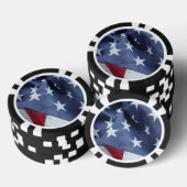 Amerikaanse vlag poker chips (Opstapeling)