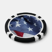 Amerikaanse vlag poker chips (Enkel)