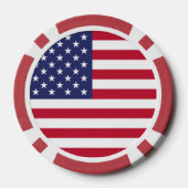 Amerikaanse vlag poker chips (Achterkant)