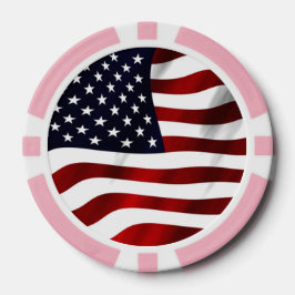 Amerikaanse vlag poker chips