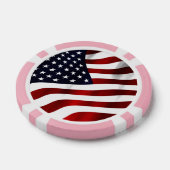 Amerikaanse vlag poker chips (Enkel)