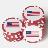 Amerikaanse vlag poker chips (Opstapeling)