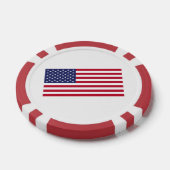 Amerikaanse vlag poker chips (Enkel)