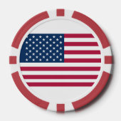 Amerikaanse vlag poker chips (Voorkant)