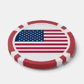 Amerikaanse vlag poker chips (Enkel)