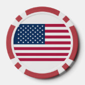 Amerikaanse vlag poker chips (Achterkant)
